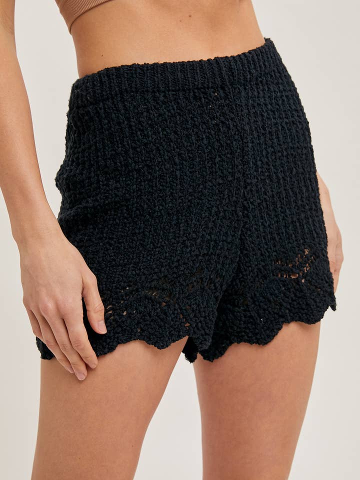 Bluivy - Vente Ensemble de vêtements d'intérieur – femme - ENSEMBLE PULL, PULL ET SHORT EN TRICOT OUVERT17
