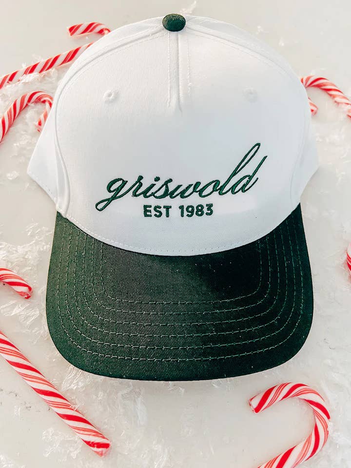 Griswold Bestickte Trucker-Kappe - Grün für den Großhandel von Maddon and Co