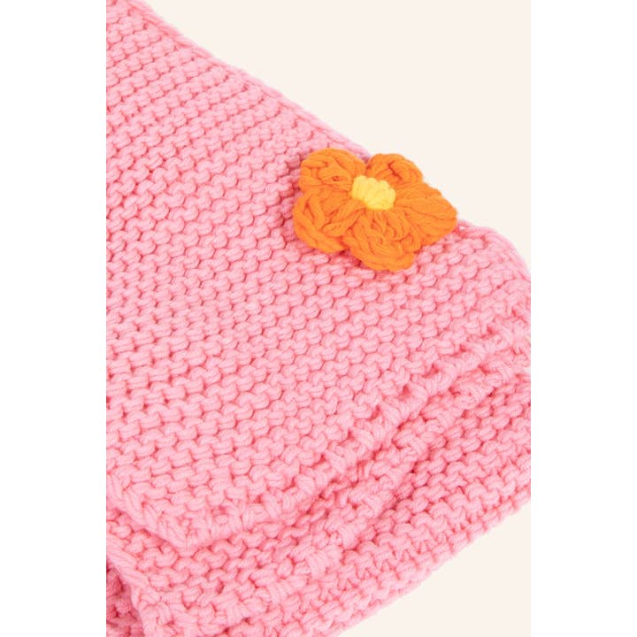 Anarchy Street - Wholesale Scarf - Women's - Crochet Knit Flower Oblong Scarf1