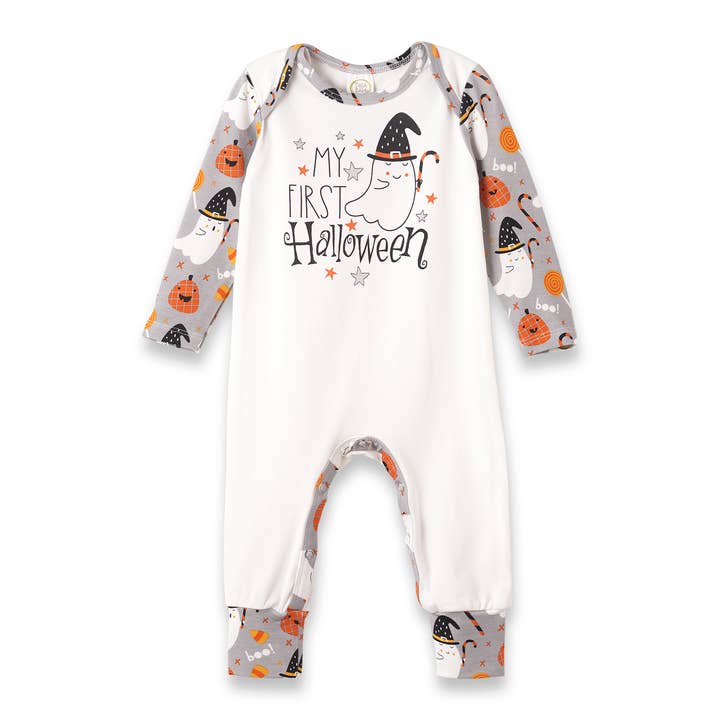 Baby's "My 1st Halloween" Bamboo Romper for wholesale by Tesa Babe