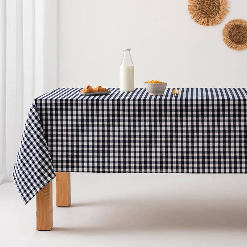 GAMUSI – wholesale Duk – Fläckbeständigt vaxdukstyg med vichy-rutigt bomullsmönster9