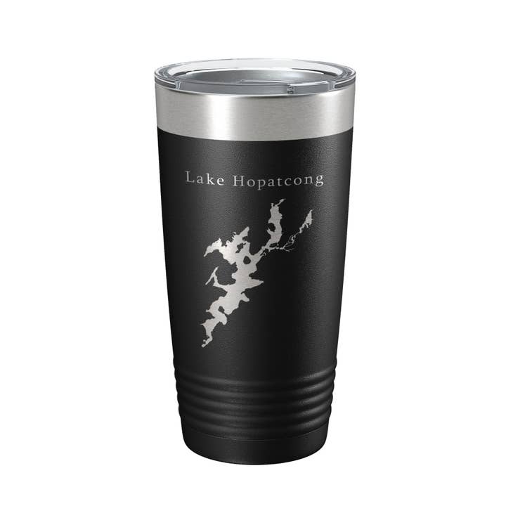 Lake Hopatcong Map Tumbler Travel Mug Insulated Laser Engraved Coffee Cup New Jersey 20 oz for wholesale by CarveBright