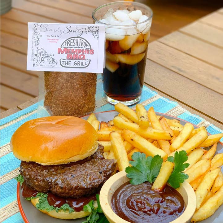 Simply Savory - Wholesale Dried Spice Mix - Memphis BBQ Gourmet Burger Blend