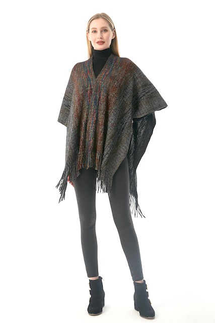 Pretty Persuasions - Vendita all'ingrosso Mantella - Donna - CP22102 Coprispalle Ruana Monterrey15