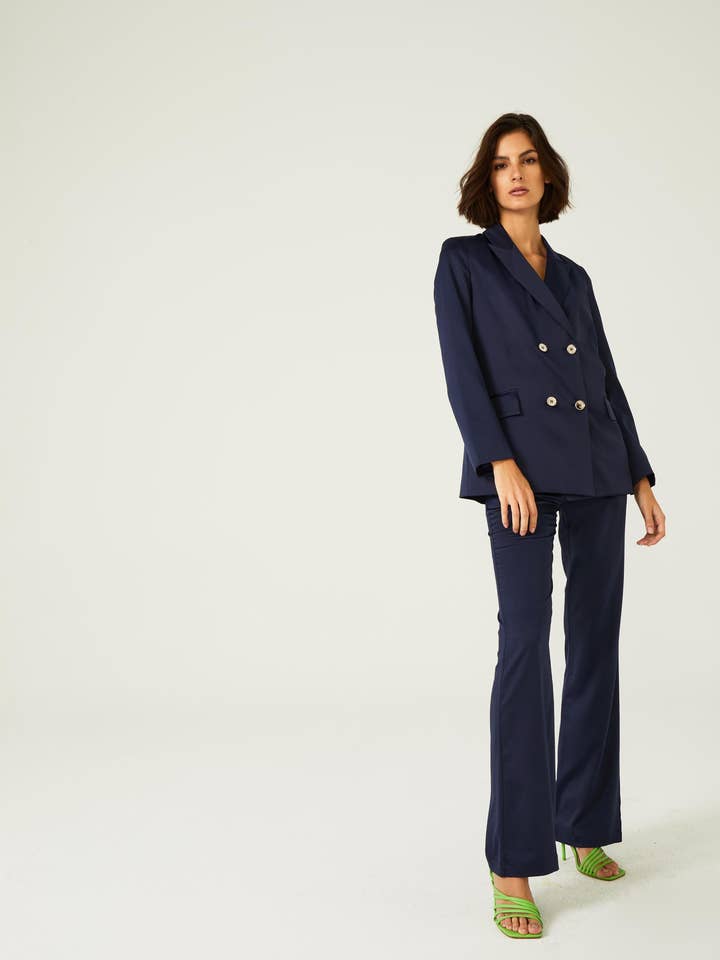 Marinblå byxor för wholesale av Dolores Promesas