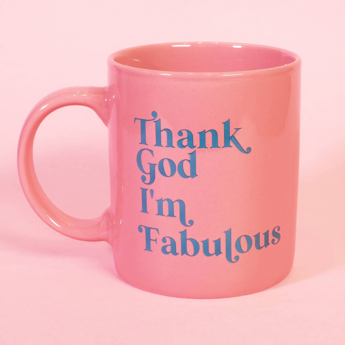 Flamingo Candles - Wholesale Coffee Mug - Thank God I'm Fabulous Mug0
