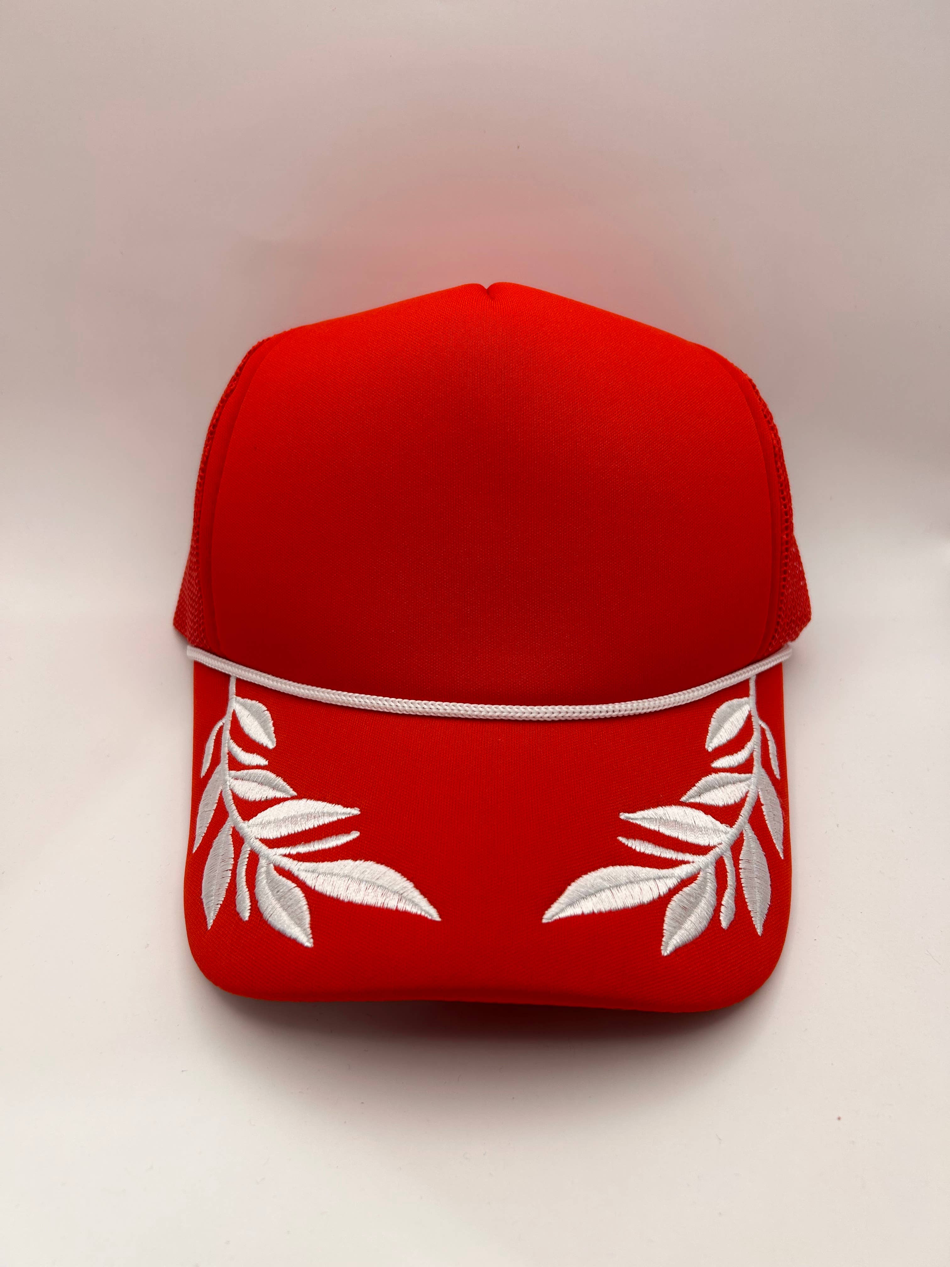 Vibes Hat Company - Wholesale Trucker Hat - Women's - Vibes Red Captain Foam Trucker | Hat Bar | Blank Caps