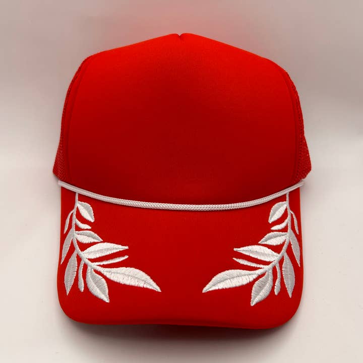 Vibes Red Captain Foam Trucker | Hattstång | Tomma kepsar för wholesale av Vibes Hat Company