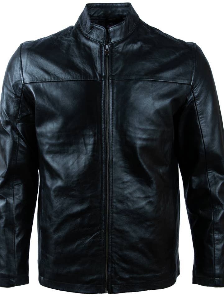 Sobrecamisa Café Racer O0H7 para hombre, color negro para venta al por mayor de Aviatrix