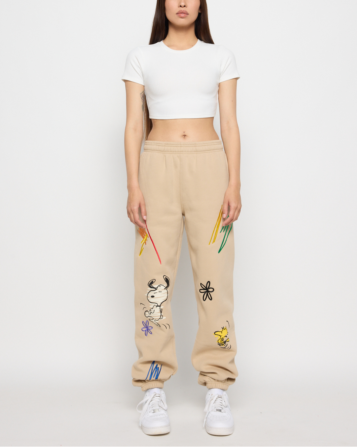 SAMII RYAN - Venta al por mayor Pantalones de chándal/cómodos - Mujer - Cacahuetes crean pantalones de chándal, color beige.6