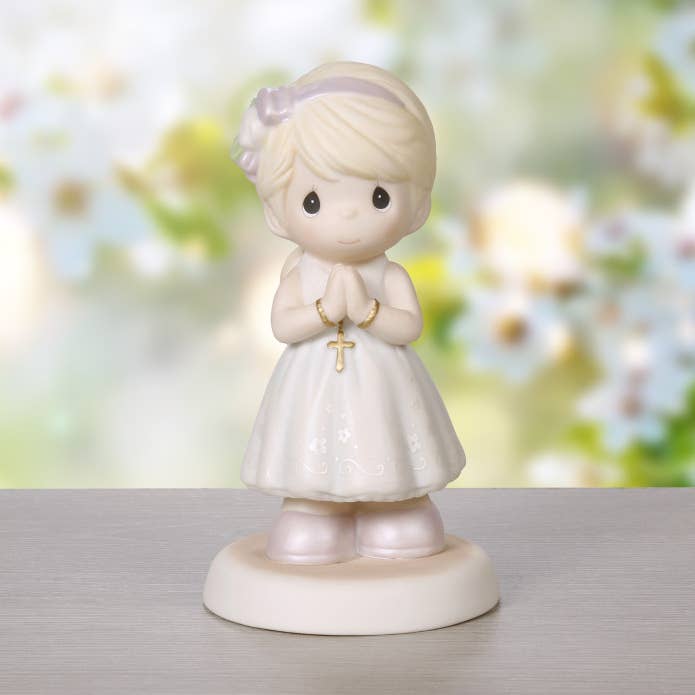Blessings On Your First Communion Blonde Hair/Light Skin for wholesale by Precious Moments