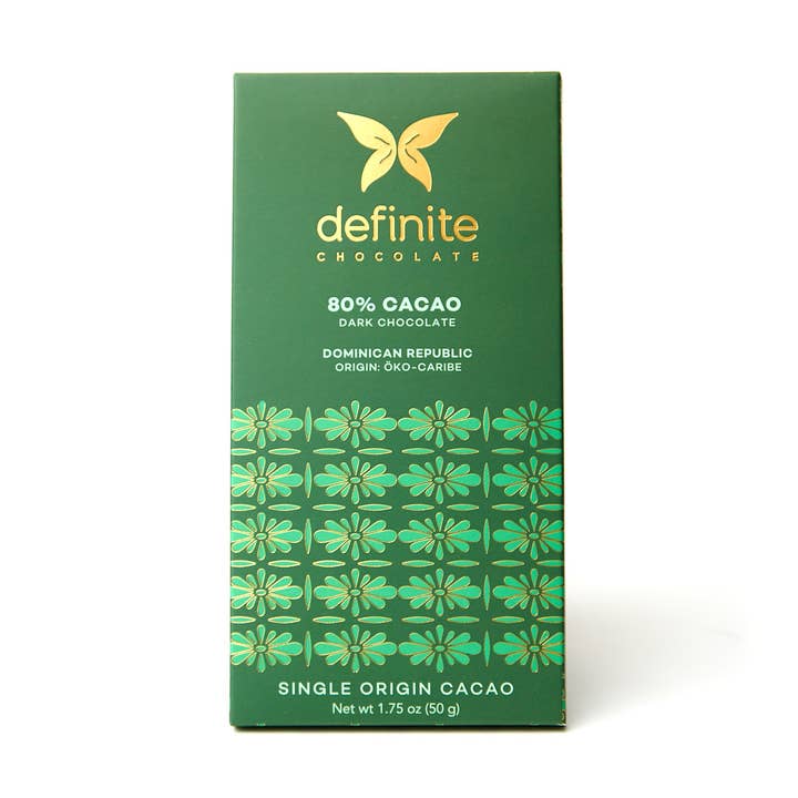 Definite Chocolate – wholesale Chocolate bar – Öko-Caribe 80%0