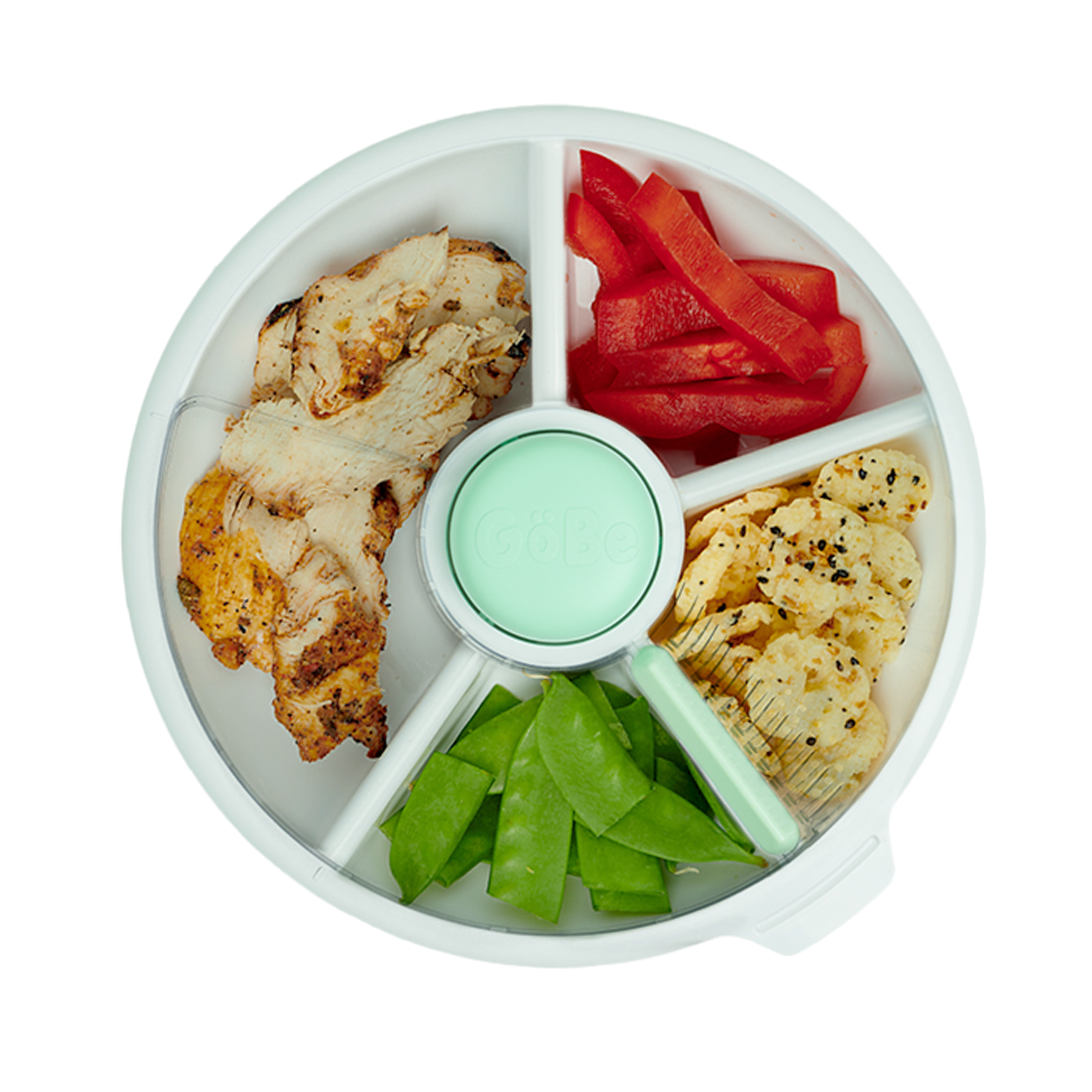 GöBe Kids – Caixa de snacks - Crianças e bebés por atacado – GöBe Kids Grande Caixa de Lanches Giratória com Deslizante - Para Viagem9