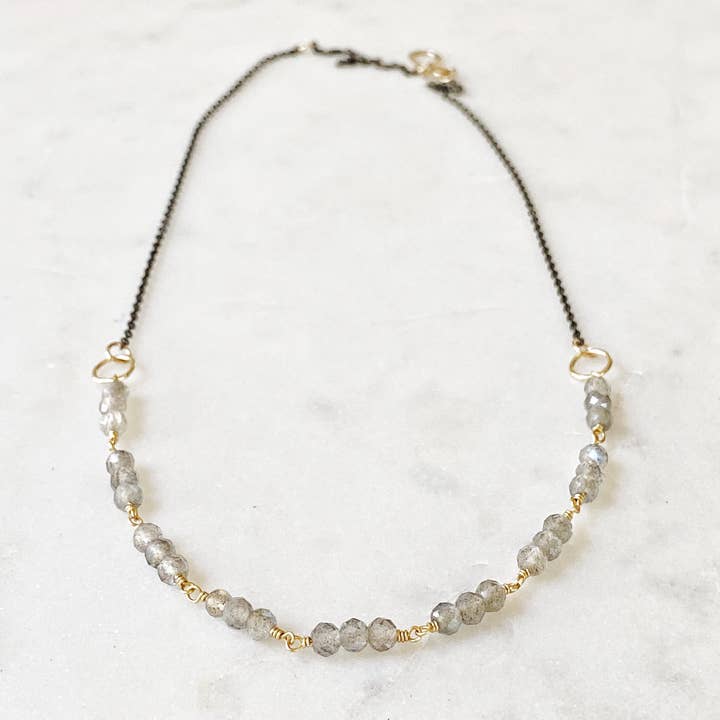 Laurent - Collana in labradorite per la vendita all'ingrosso da parte di Alexia Viola Napa Valley