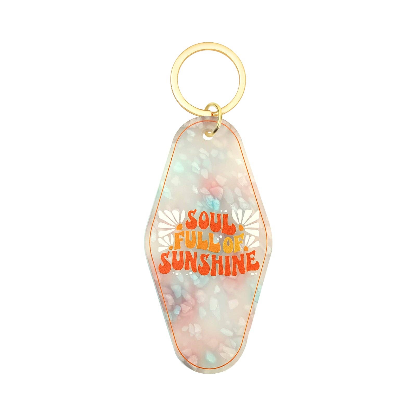 Sparkle Being – wholesale Keychain – Women's – Vintage Retro Style Motel Hotel Keychain Key Ring1