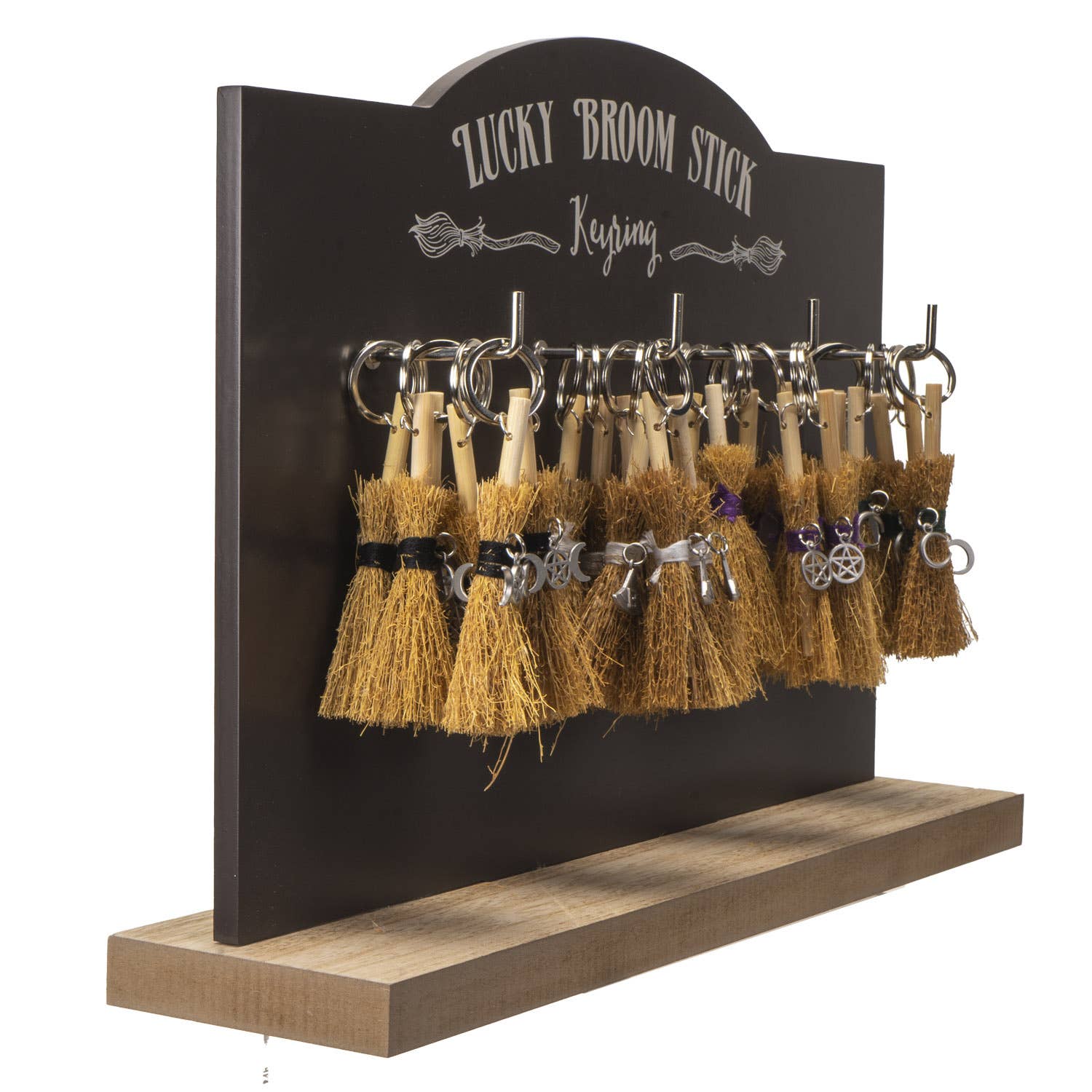 Pacific Trading – wholesale Keychain – Women's – Lucky Broomstick 24PC Keyrings Halloween Decor4