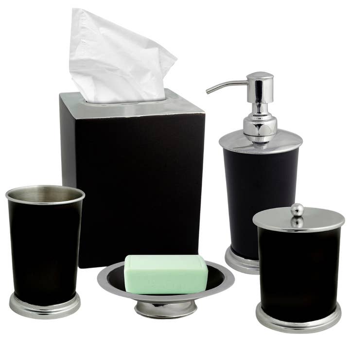 La Collection Maebrie - Ensemble d'Accessoires de Décoration de Salle de Bain Élégante et Moderne de 5 Pièces pour la vente par Decozen