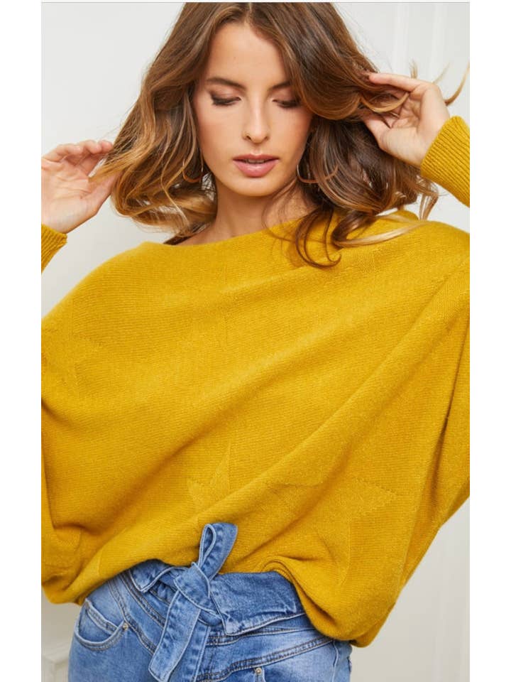 LÉA & LUC - Wholesale Knit Sweater - Women's - Star sweater REF. 009846