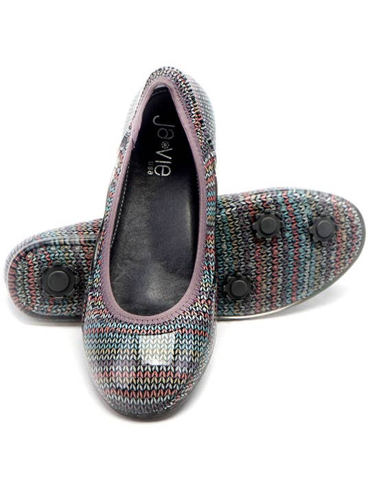 Ja-vie – wholesale Flats – Women’s – ja-vie pastel sweater knit print jelly flats shoes