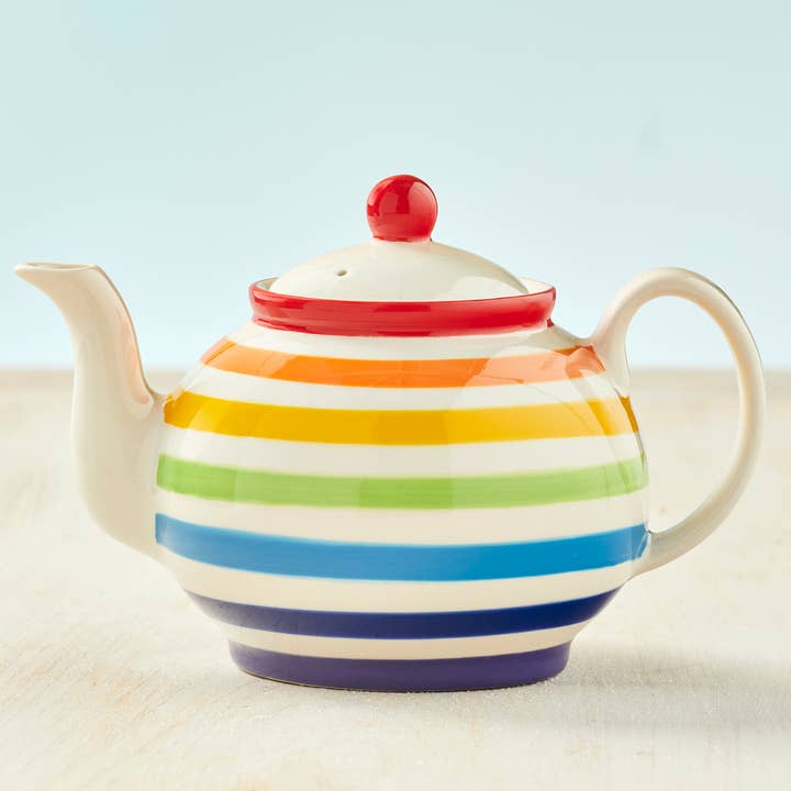 Namaste - Wholesale Tea pot - Hand Painted New Rainbow Large Teapot0