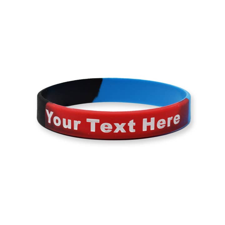 RapidWristbands - Wholesale Wristband - 100 Pack - Split - Custom Ink Injected Silicone Wristbands5