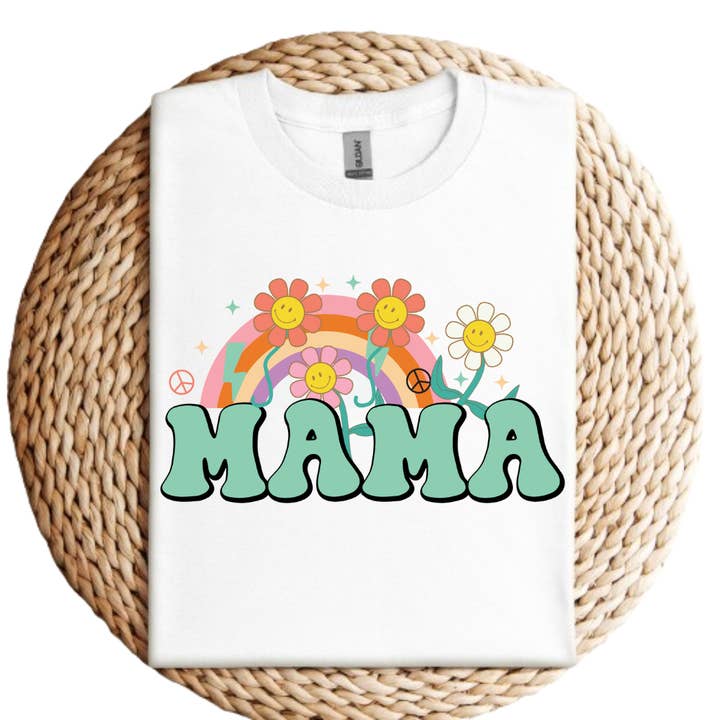 Camiseta estampada Mama para mujer para venta al por mayor de Mama and Littles Apparel