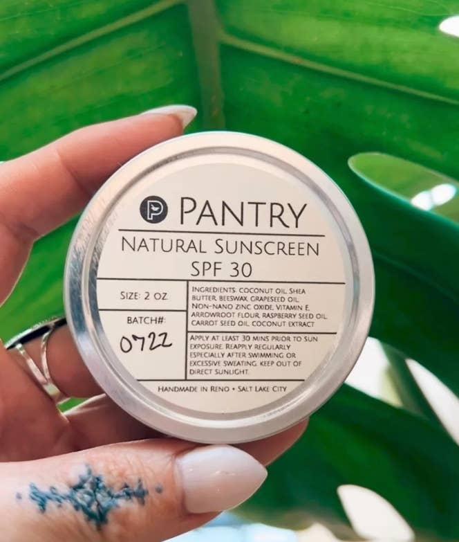 Pantry Products - Skin, Body, + Wellness - Wholesale Sunscreen - Natural Mineral Sunscreen SPF 30 - Summer Sun Protection1