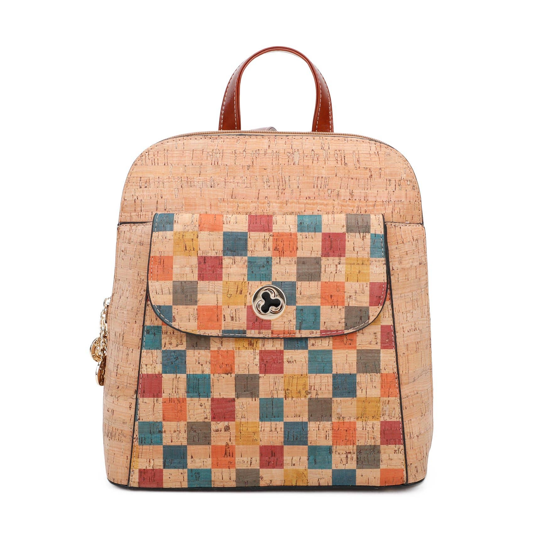 Superbia - Wholesale Backpack - Women's - Medium Size Cork Backpack -58883