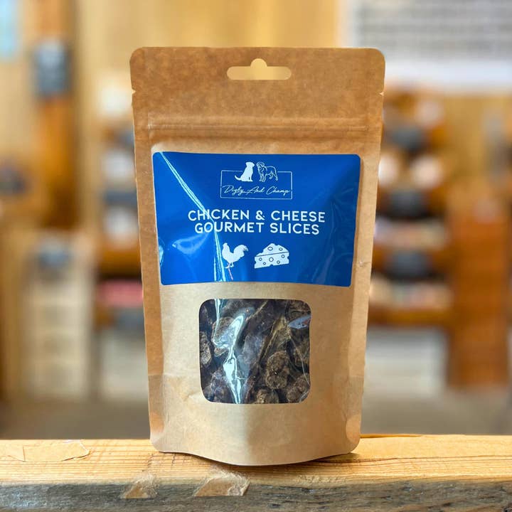 Chicken & Cheese Gourmet Natural Dog Treats for wholesale by Digby and Champ