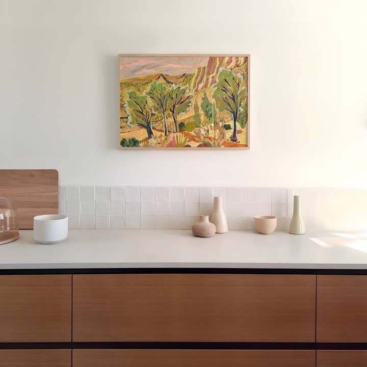 El Baker Art - Wholesale Art Print - Vintage Western Wall Art - Neutral Southwestern Wall Decor Desert Landscape Print4