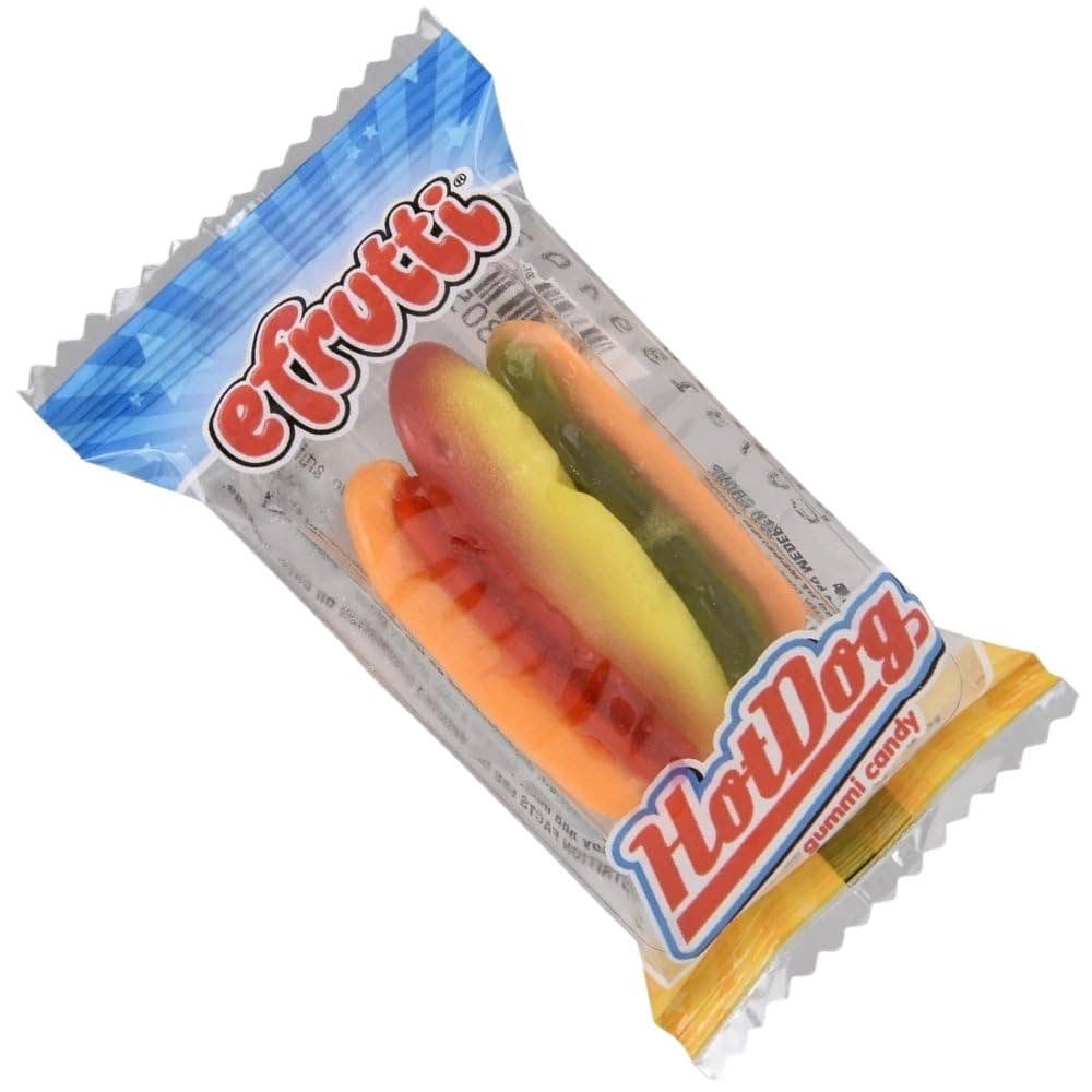 Snacky Candy - Wholesale Gummy - Efrutti Hot Dog Gummies 60 count 0.32oz3
