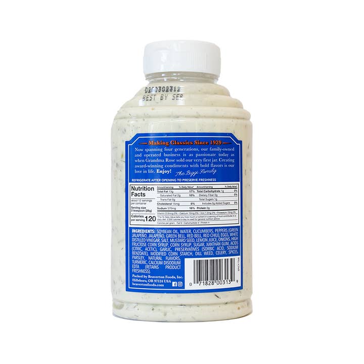 Beaverton Foods - Wholesale Sauce - Beaver Brand Spicy Tartar Sauce 6/11.5oz