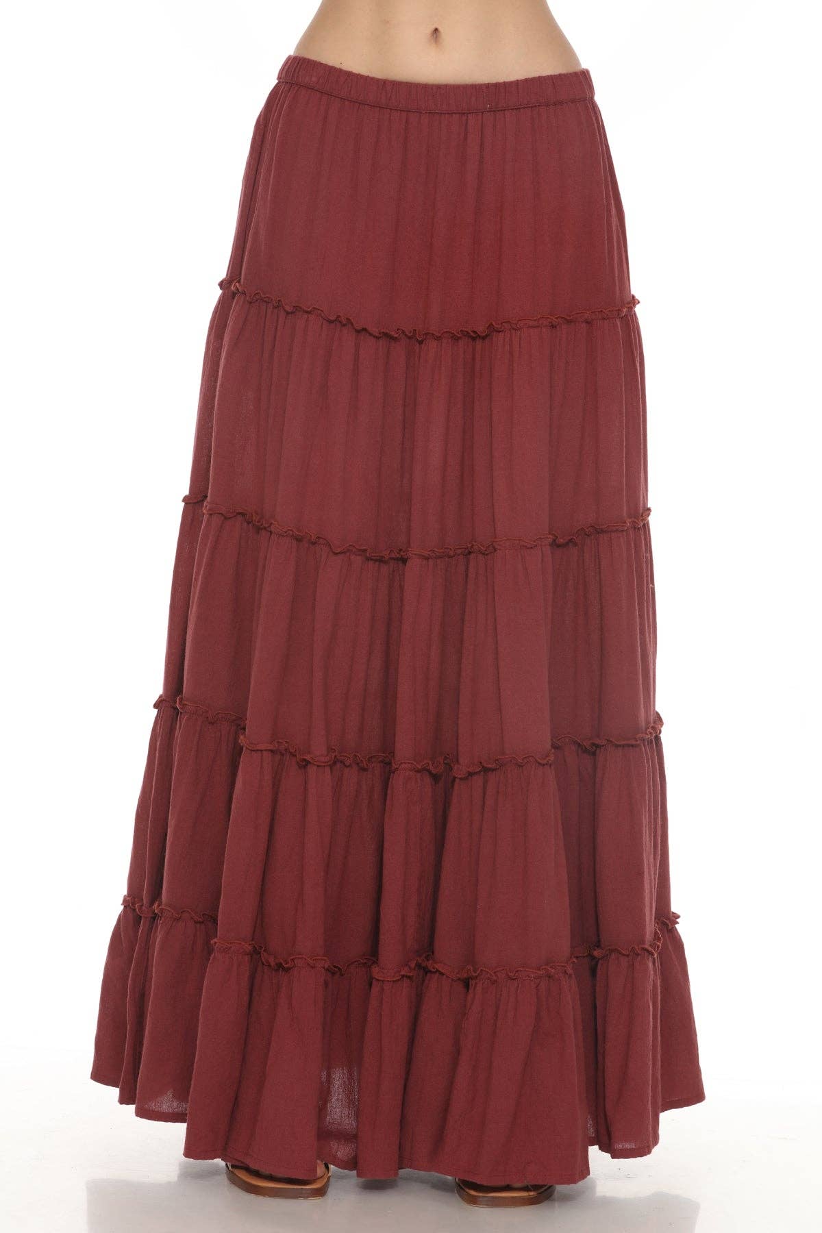 Lakhays Collection Inc. - Wholesale Skirt - Women's - Five Layer Tiered Maxi Skirt1