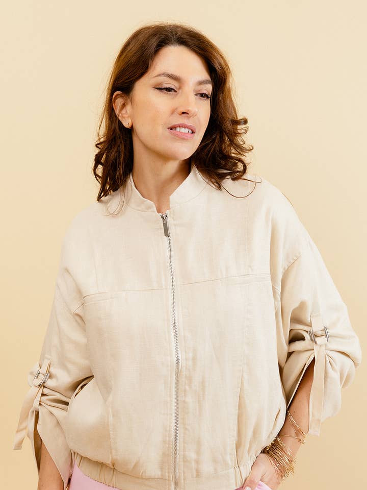 DOROTA ZIP-UP JACKET for wholesale by EMILIE K