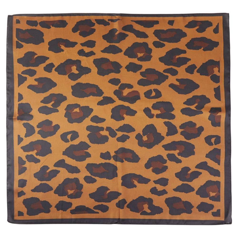 anbfashion - Vente Écharpe – femme - FOULARD EN SOIE À MOTIF LÉOPARD POUR LE COU0