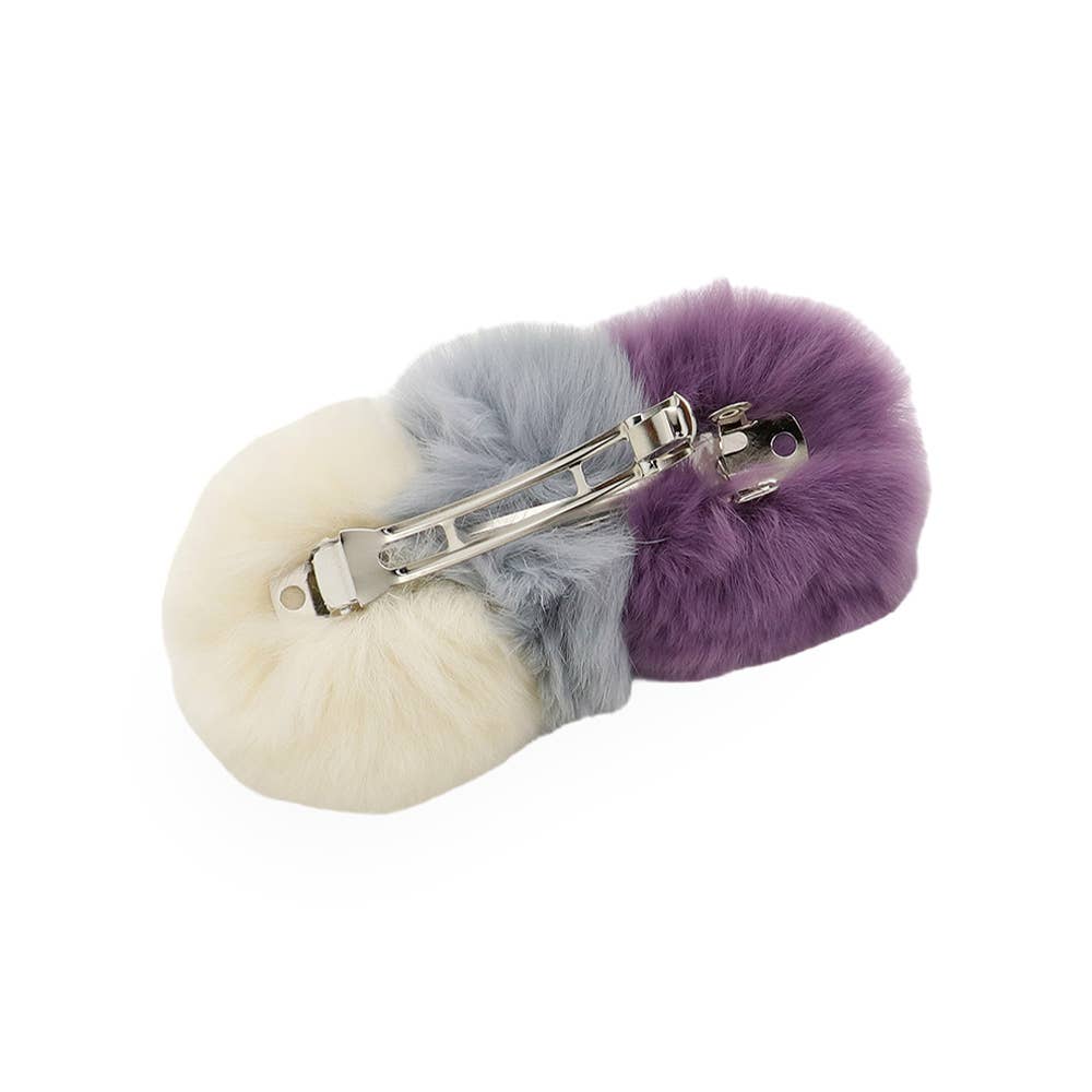 Sensibling Corp. - Vente Barrette – femme - Barrette à trois pompons en fausse fourrure27