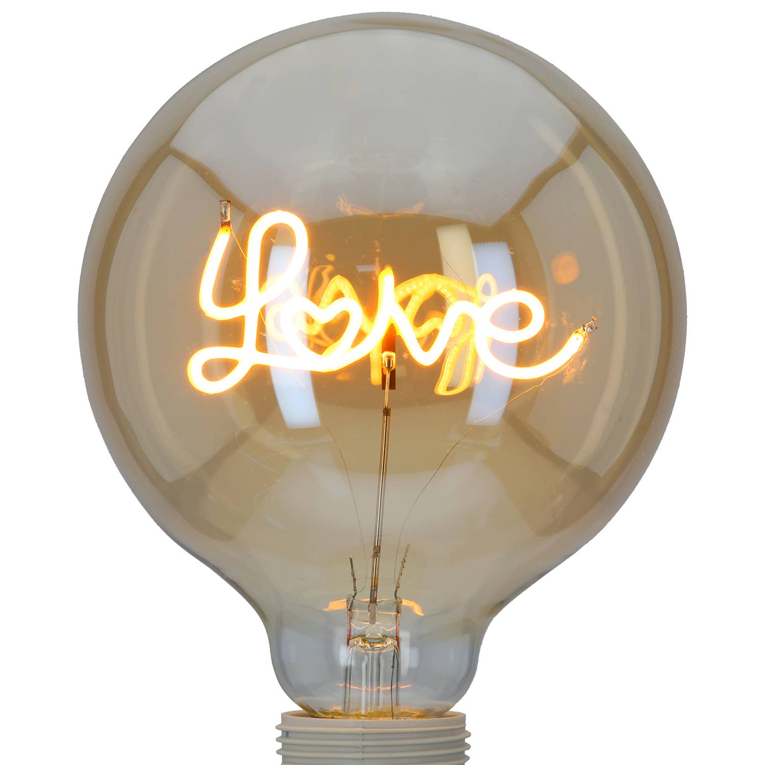 Light bulb (LED) Love orange H. 17 cm, pack of 2 for wholesale on Faire1