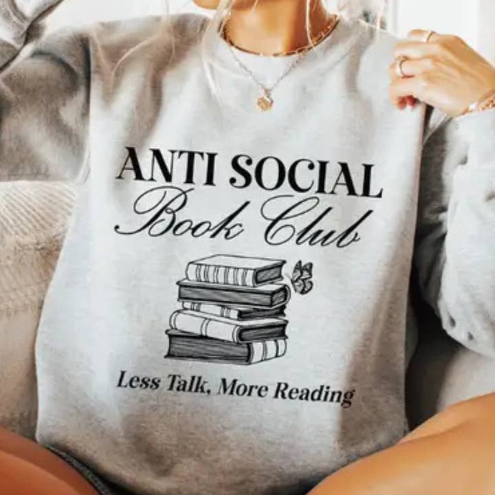Anti-Social Book Club Women's Sweatshirt for wholesale by MELODY FAYE