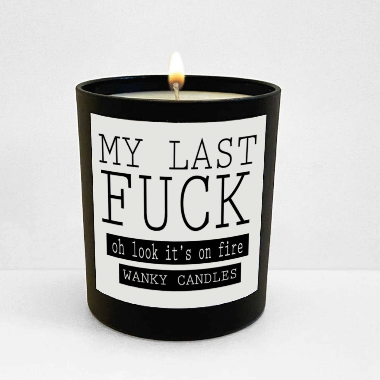 Cheeky Chops Cards & Wanky Candles - Wholesale Jar/Filled Candle - Wanky Candle - My last fuck - WCBJ02