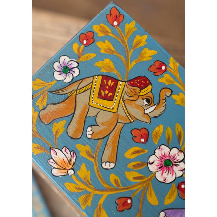 Namaste – wholesale Decorative box – Jayan Elephant Hand Painted 4-drawer Chest1