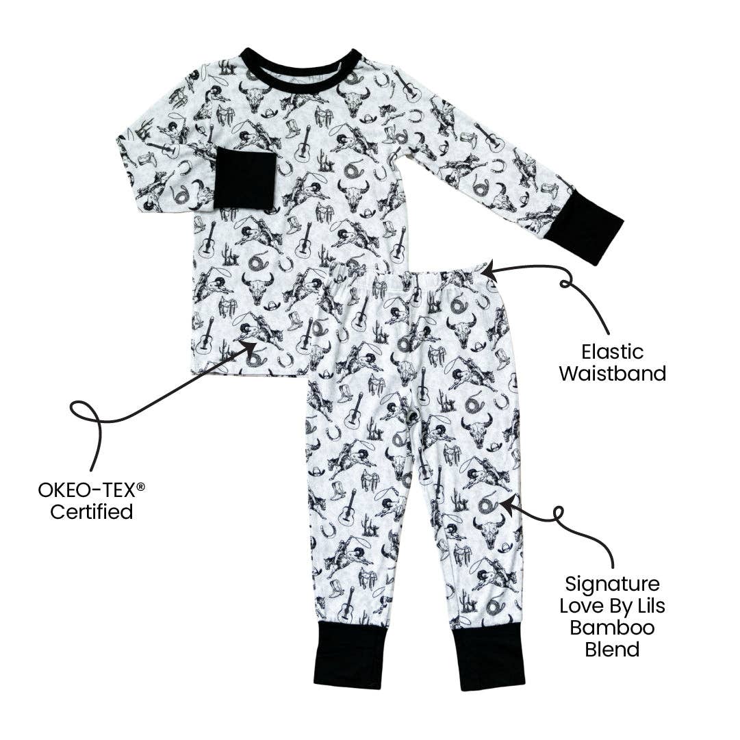 Laree + Co. - Vendita all'ingrosso Completo top e pantaloncini - Bambini - Set a maniche lunghe in bambù Hunter 2 pezzi1