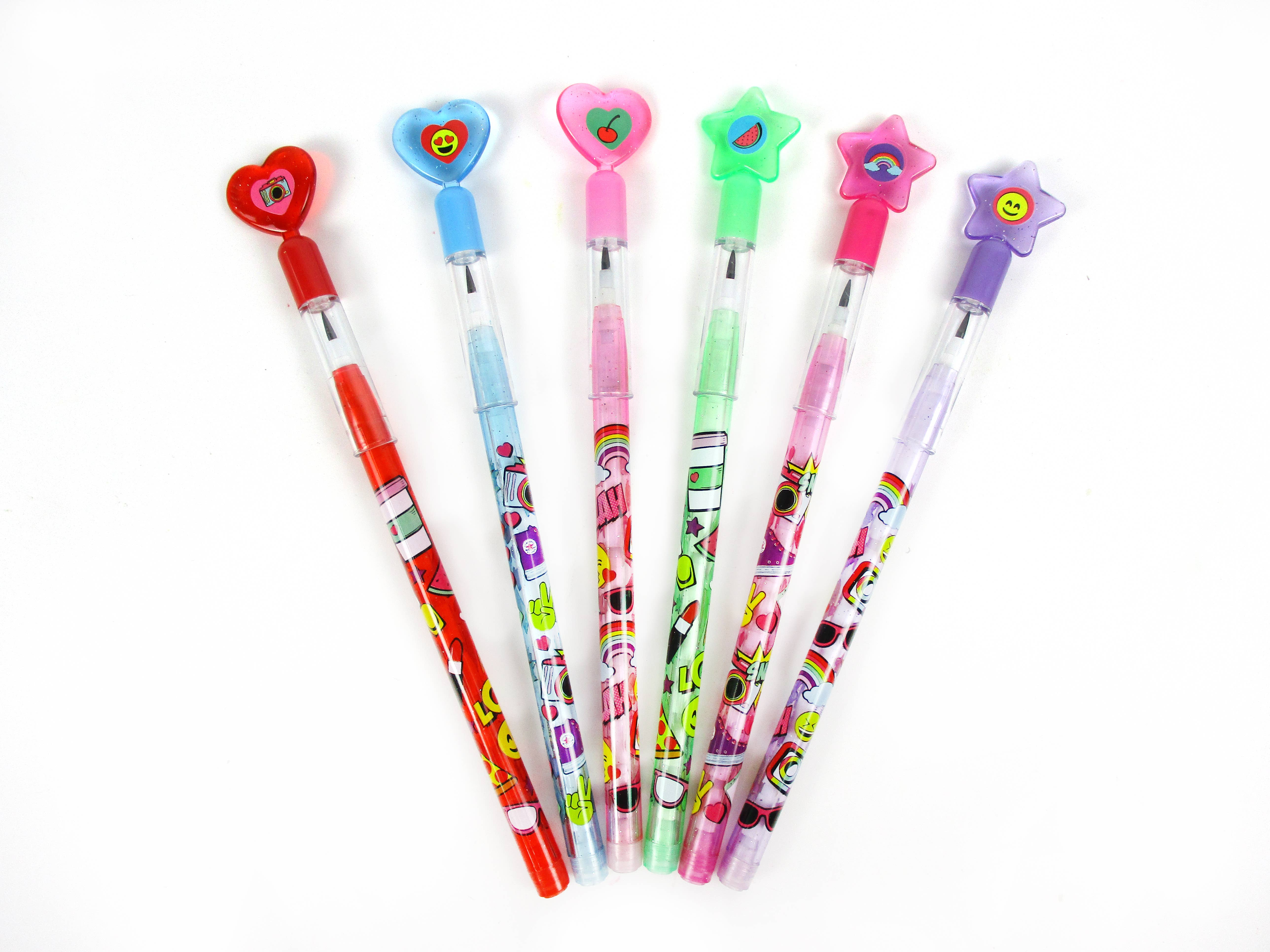 Tiny Mills – Engroshandel Blyant – 24 stk Fashion Emoji Multi-Point Blyanter1