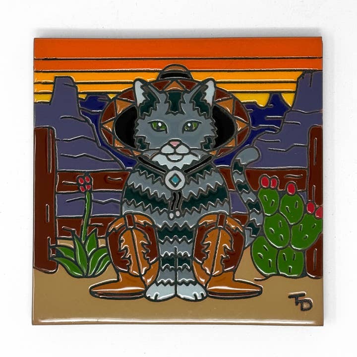 Cat Bandit Tile (8693A) for wholesale by Earthtones Tile