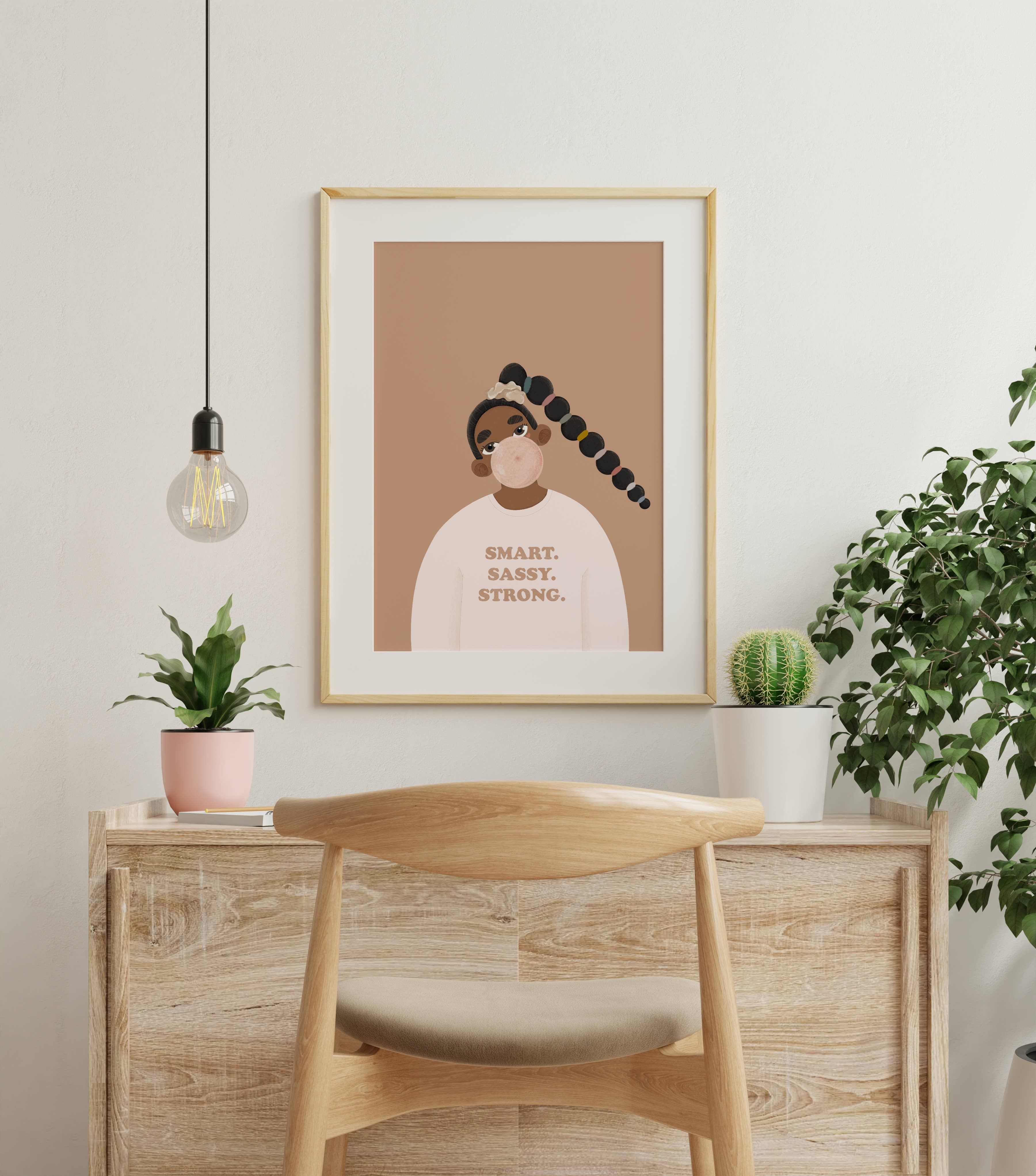 Another Wild Story - Wholesale Art Print - Smart Sassy Strong Black Girl Empowerment Wall Decor2