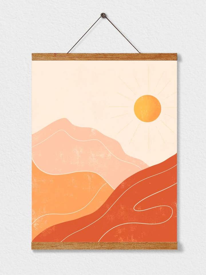 Impression d'art des montagnes pour la vente par Illustrations Its Funny Howww Inc