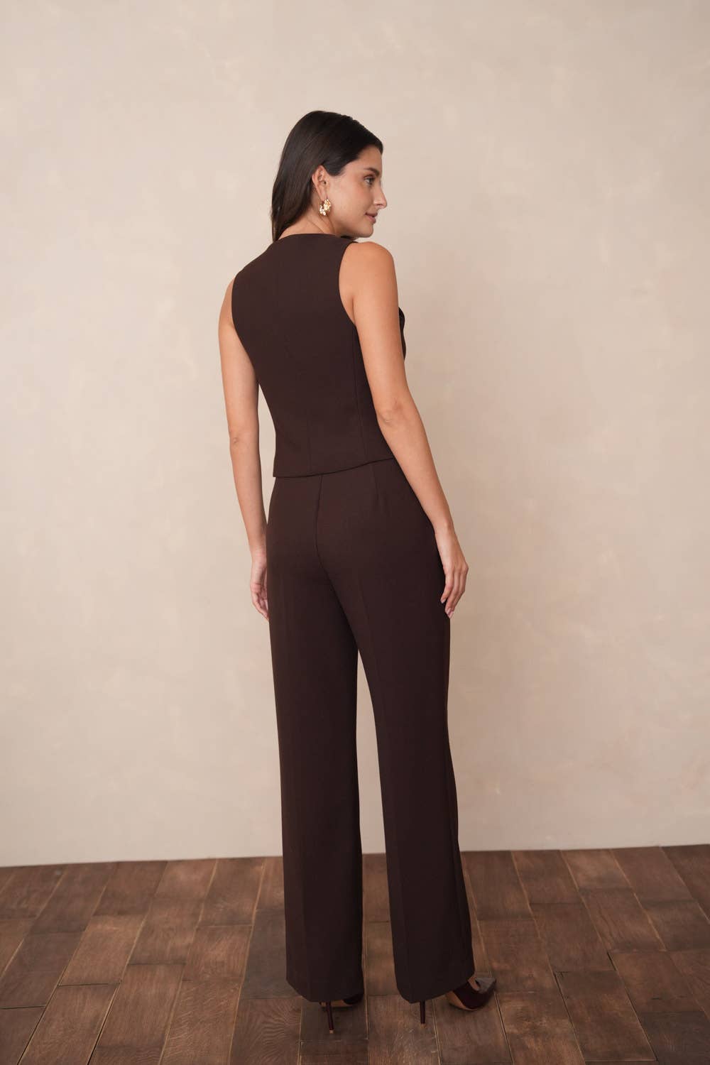 Attentif Paris - Wholesale Suit Vest - Women's - [Thick] Fitted tailored vest in winter material24