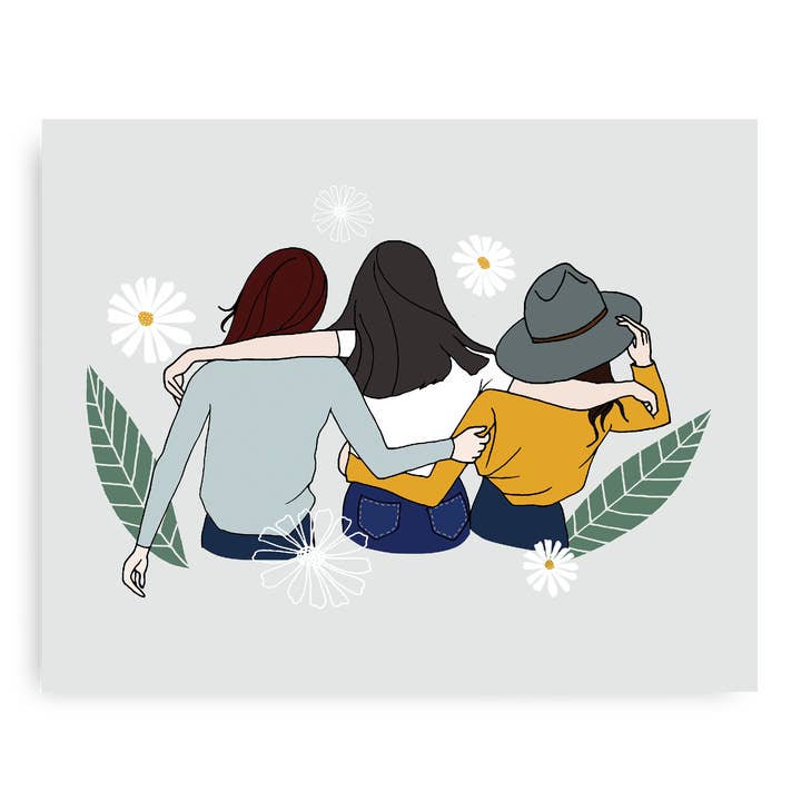 Sisterhood Art Print for wholesale by Tram Colwin Studio