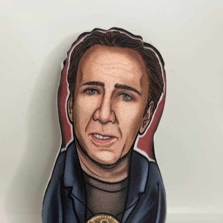 Nicolas Cage Inspired Plush Doll or Ornament for wholesale by The Cuddle Cult