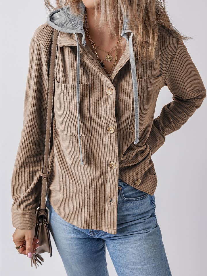 Hooded Corduroy Shacket and other Purchase Wholesale corduroy shacket. Free Returns & Net 60 Terms on Faire trending on Faire.