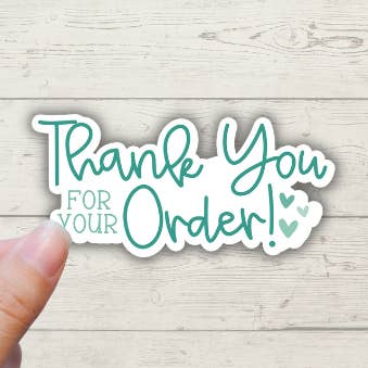Forest Crafts – wholesale Sticker – Thank you for your order - Small business thank you stickers0